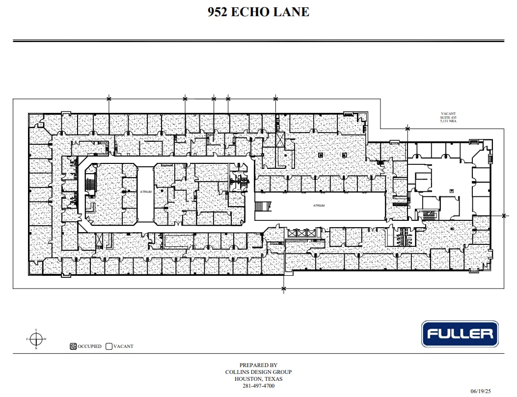 952 Echo Ln, Houston, TX à louer Plan d’étage– Image 1 sur 1