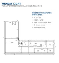 7450-7470 Dogwood Park, Richland Hills, TX à louer Plan d’étage– Image 1 sur 1