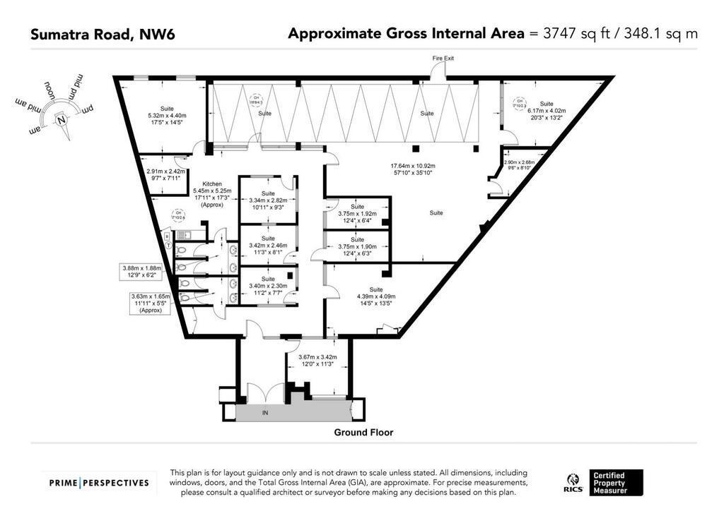 105-109 Sumatra Rd, Londres à louer Plan d’étage– Image 1 sur 2