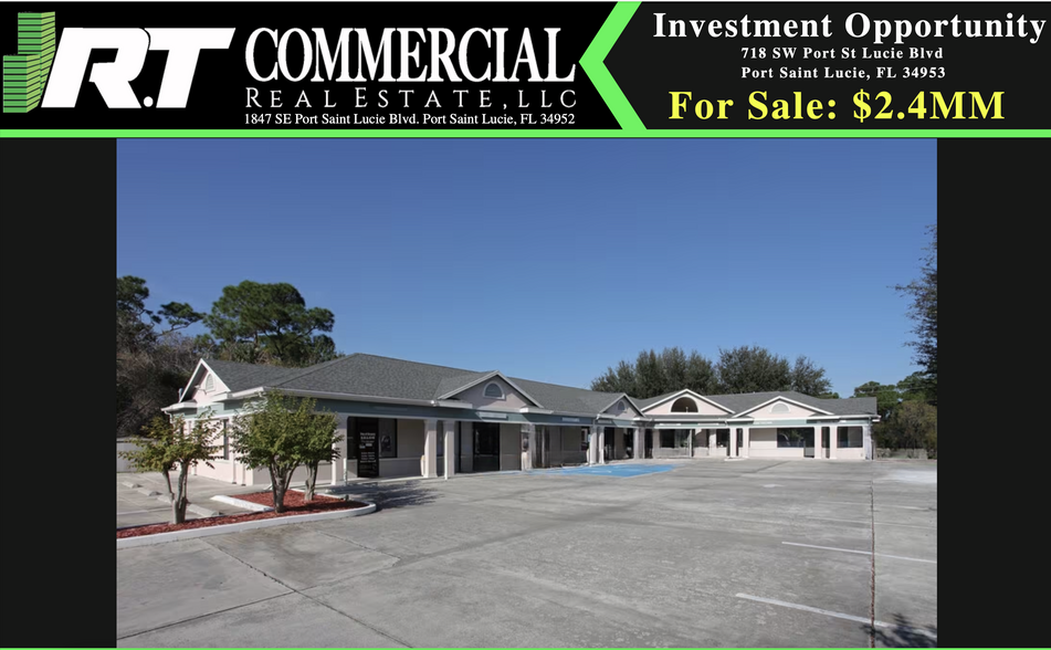 718 SW Port St Lucie Blvd, Port Saint Lucie, FL à vendre - Photo de l’immeuble – Image 1 sur 1