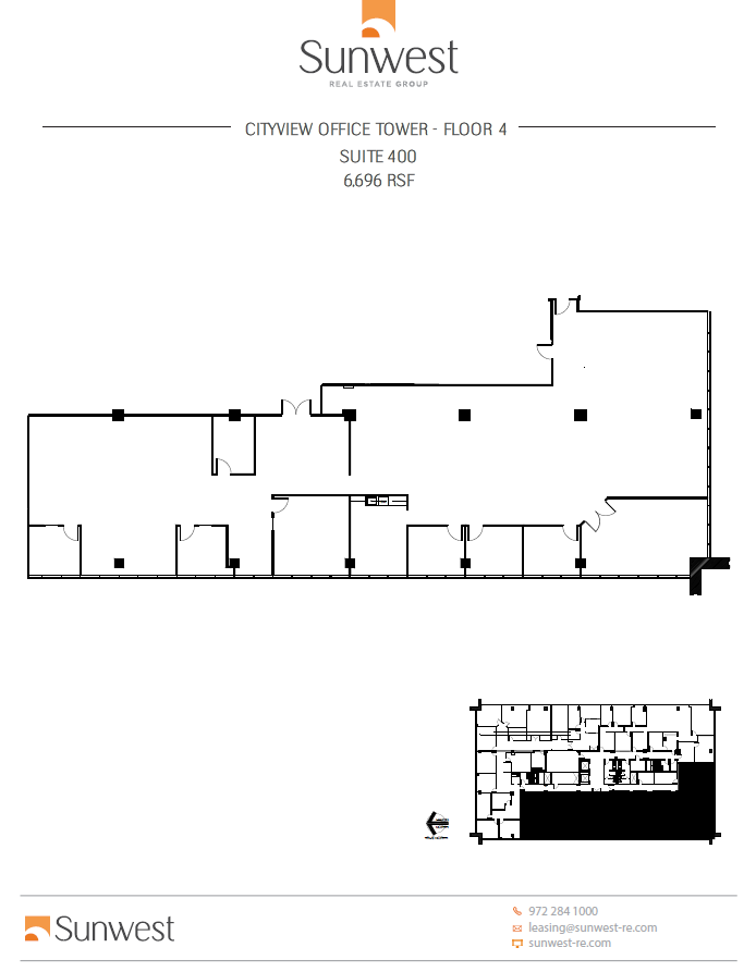 5339 Alpha Rd, Dallas, TX à louer Plan d’étage– Image 1 sur 1