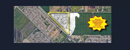 NWC Ramona Expy & Lyon Avenue, San Jacinto, CA - Vue aérienne vue de carte