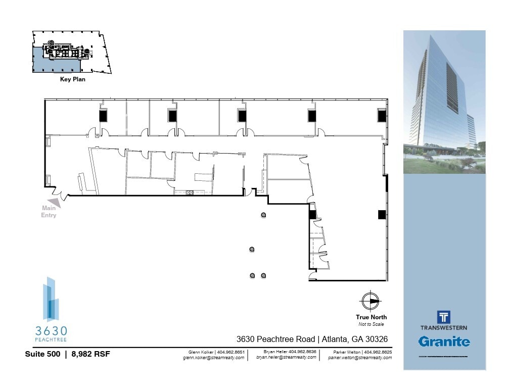 3630 Peachtree Rd NE, Atlanta, GA à louer Plan d’étage– Image 1 sur 1