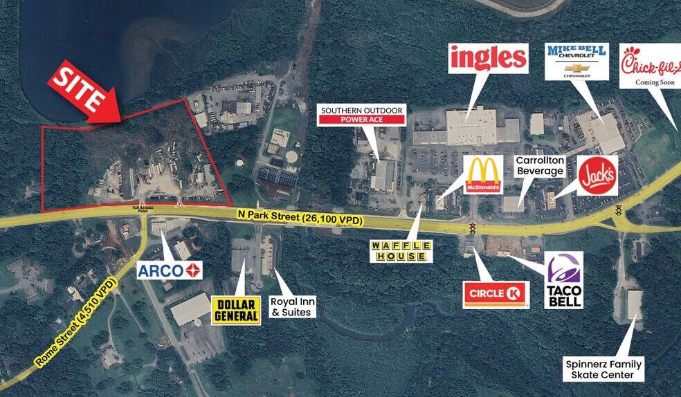 925 N Park St, Carrollton, GA à louer - Photo de l’immeuble – Image 2 sur 9