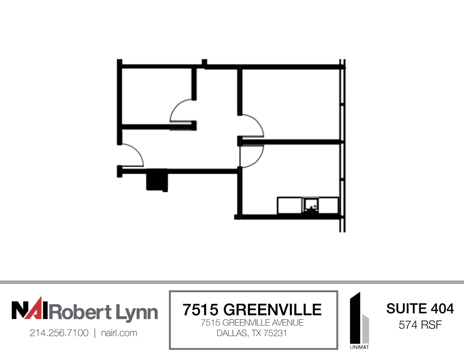 7515 Greenville Ave, Dallas, TX à louer Plan d’étage– Image 1 sur 1