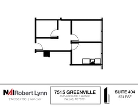 7515 Greenville Ave, Dallas, TX à louer Plan d’étage– Image 1 sur 1