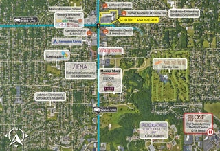1605 N Alpine Rd, Rockford, IL - Vue aérienne vue de carte