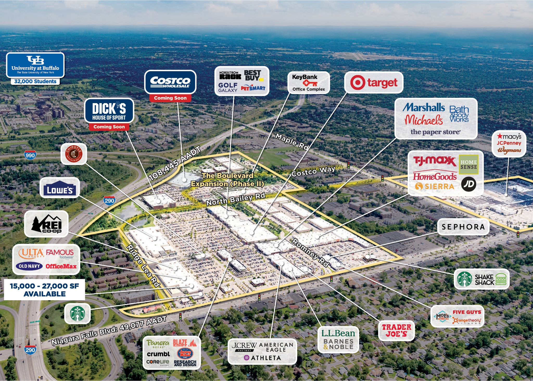 1565-1641 Niagara Falls Blvd, Amherst, NY à louer Photo de l’immeuble– Image 1 sur 1