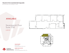 434 Fayetteville St, Raleigh, NC à louer Plan d’étage– Image 1 sur 1