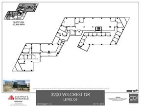 3200 Wilcrest Dr, Houston, TX à louer Plan d’étage– Image 1 sur 1