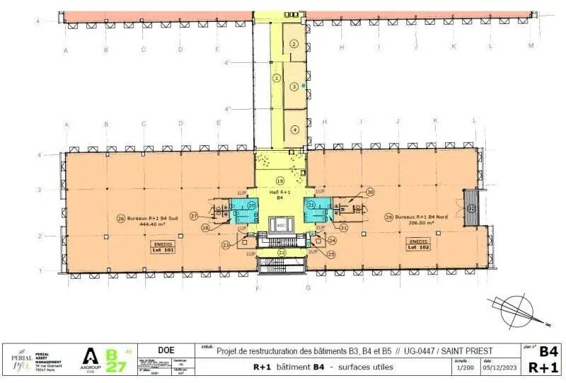 Bureau dans Saint-Priest à louer Plan d’étage– Image 1 sur 1