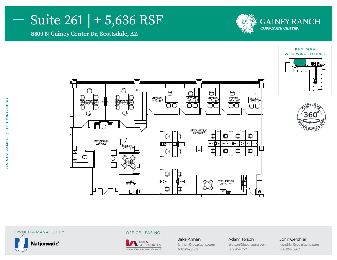 8800 N Gainey Center Dr, Scottsdale, AZ à louer Plan d’étage– Image 1 sur 1
