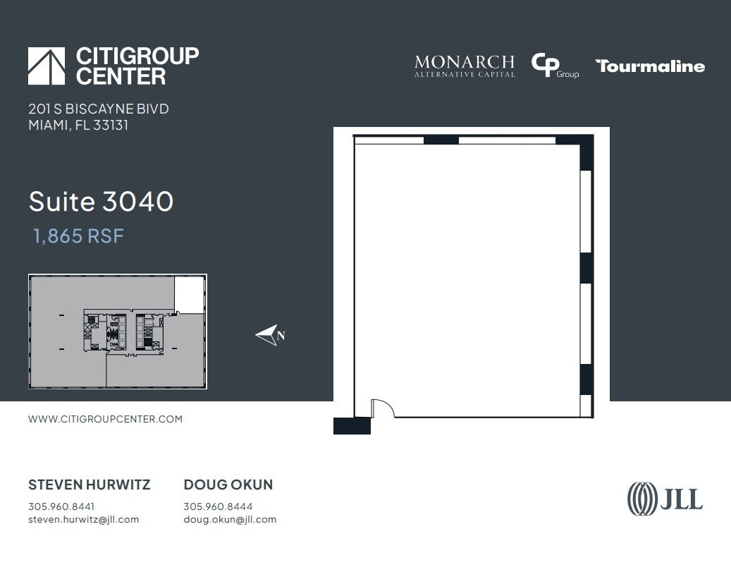 201 S Biscayne Blvd, Miami, FL à louer Plan d’étage– Image 1 sur 1