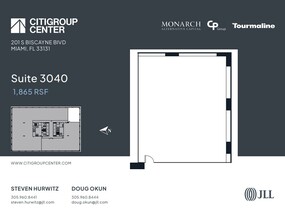 201 S Biscayne Blvd, Miami, FL à louer Plan d’étage– Image 1 sur 1