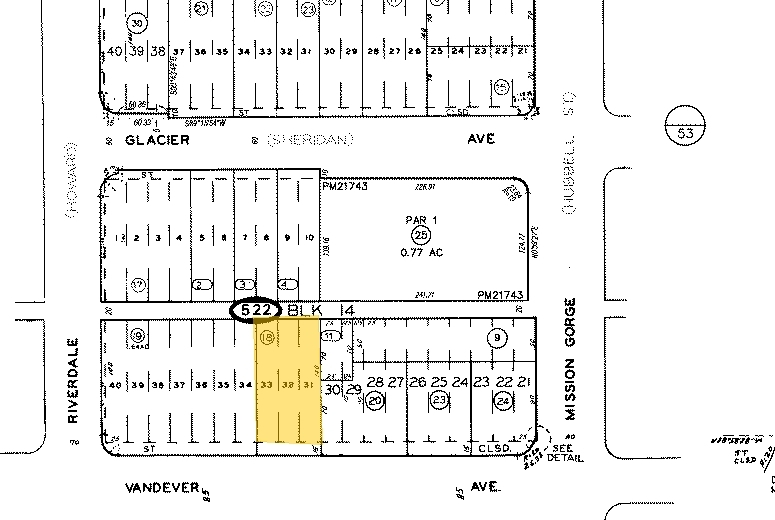 4430 Vandever Ave, San Diego, CA à louer - Plan cadastral – Image 2 sur 13