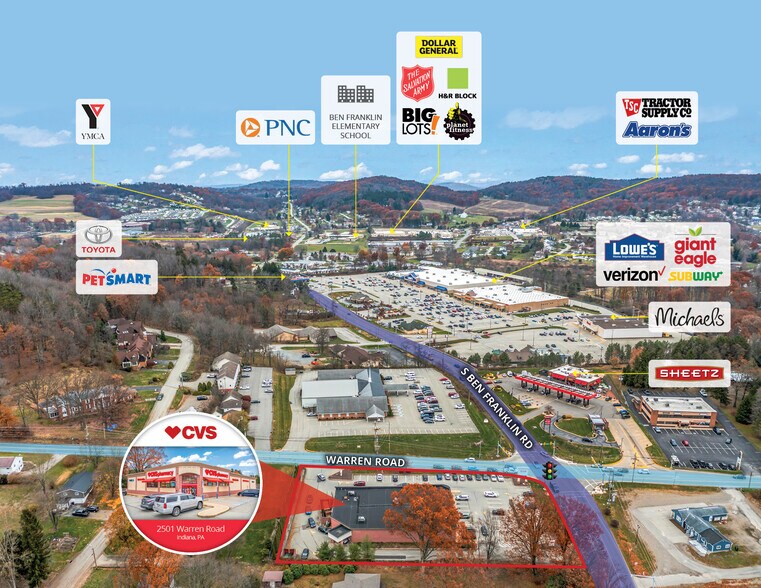 2501 Warren Rd, Indiana, PA à vendre - Photo de l’immeuble – Image 2 sur 7