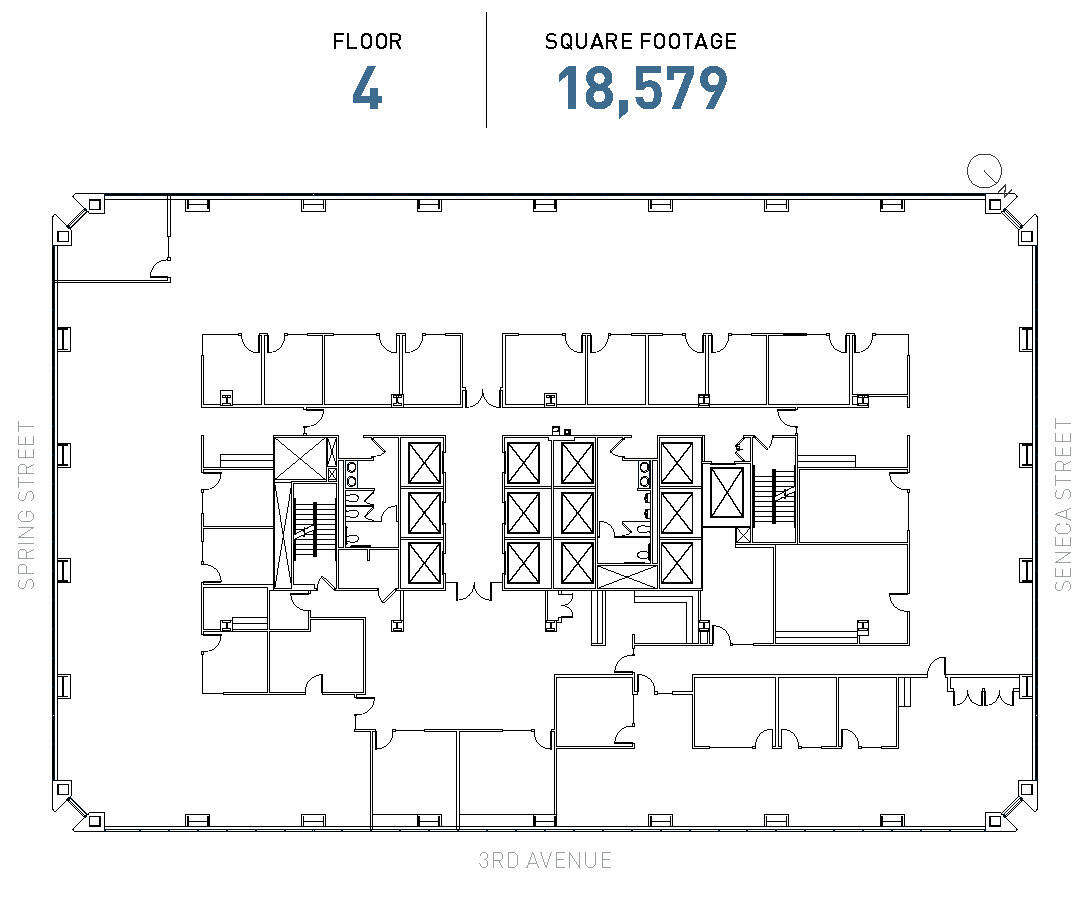 1111 3rd Ave, Seattle, WA à louer Plan d’étage– Image 1 sur 1