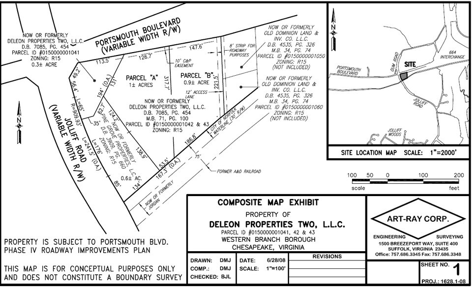 4829 Portsmouth Blvd, Chesapeake, VA à vendre - Plan cadastral – Image 2 sur 2