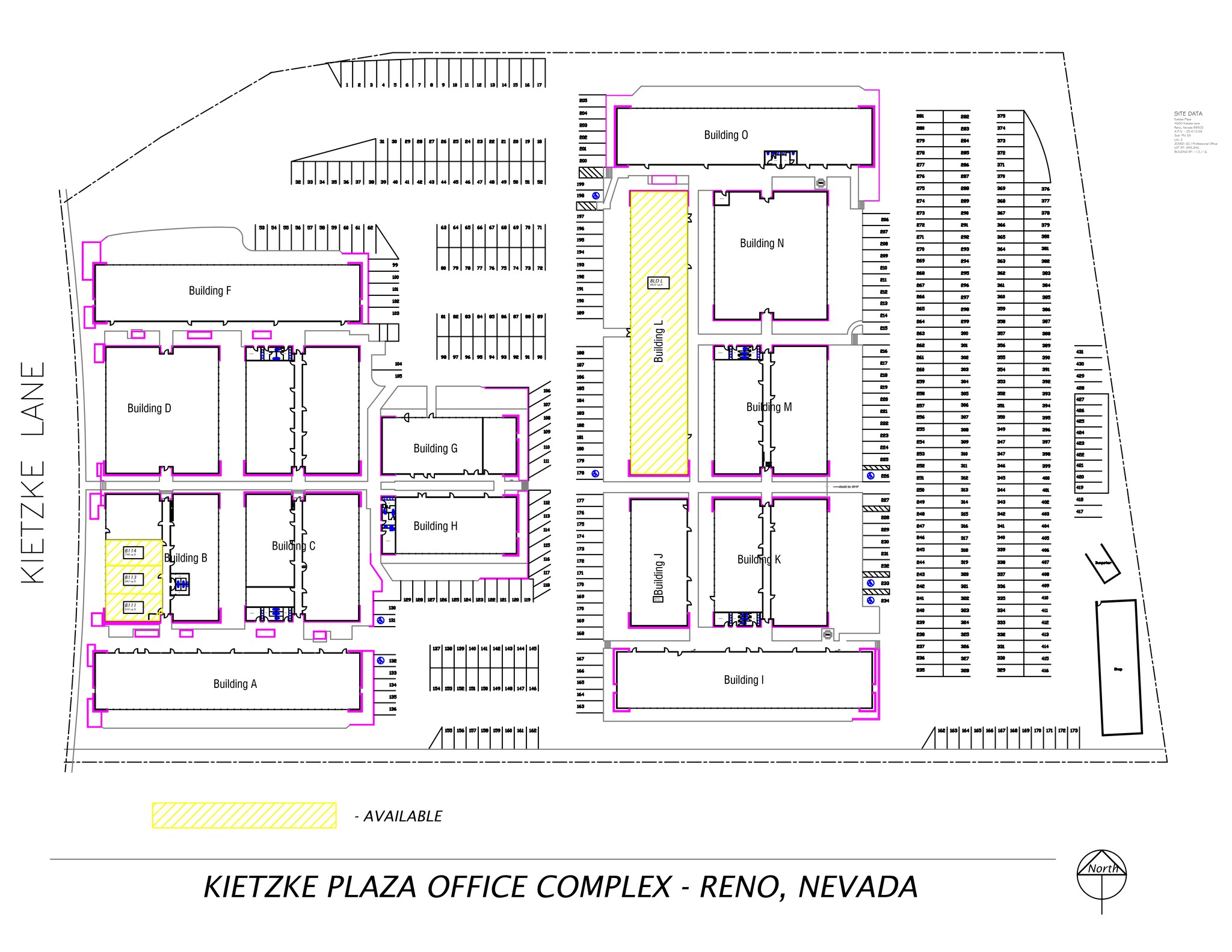 4600 Kietzke Ln, Reno, NV à louer Plan de site– Image 1 sur 10