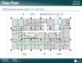 7515 Greenville Ave, Dallas, TX à louer Plan d’étage– Image 1 sur 2