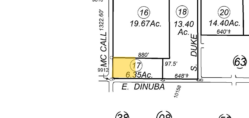 Dinuba Avenue, Selma, CA à louer - Plan cadastral – Image 2 sur 2