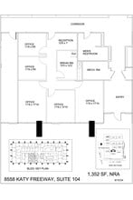 8554 Katy Fwy, Houston, TX à louer Plan d’étage– Image 1 sur 1