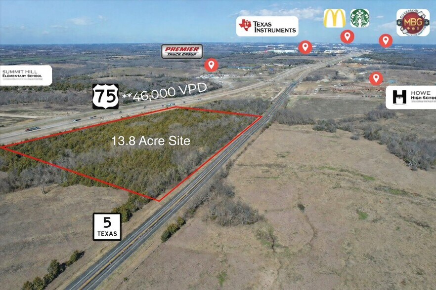 SEQ of I-75 & Ponderosa, Howe, TX à vendre - Photo principale – Image 1 sur 9