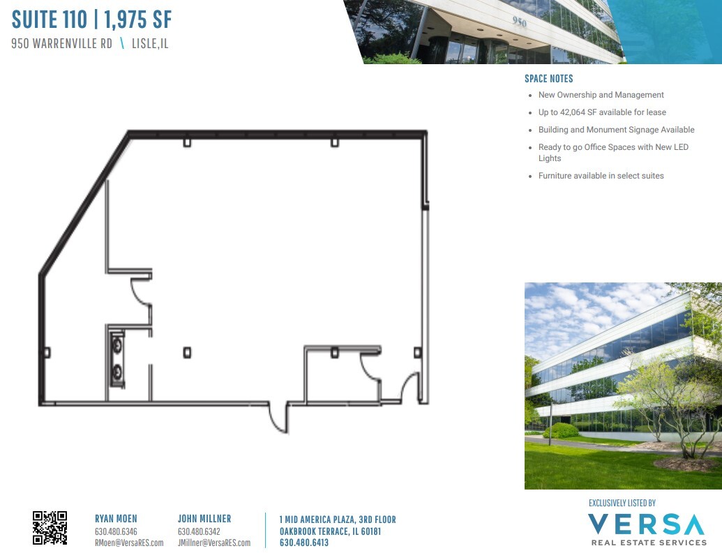 950 Warrenville Rd, Lisle, IL à vendre Plan d’étage– Image 1 sur 2