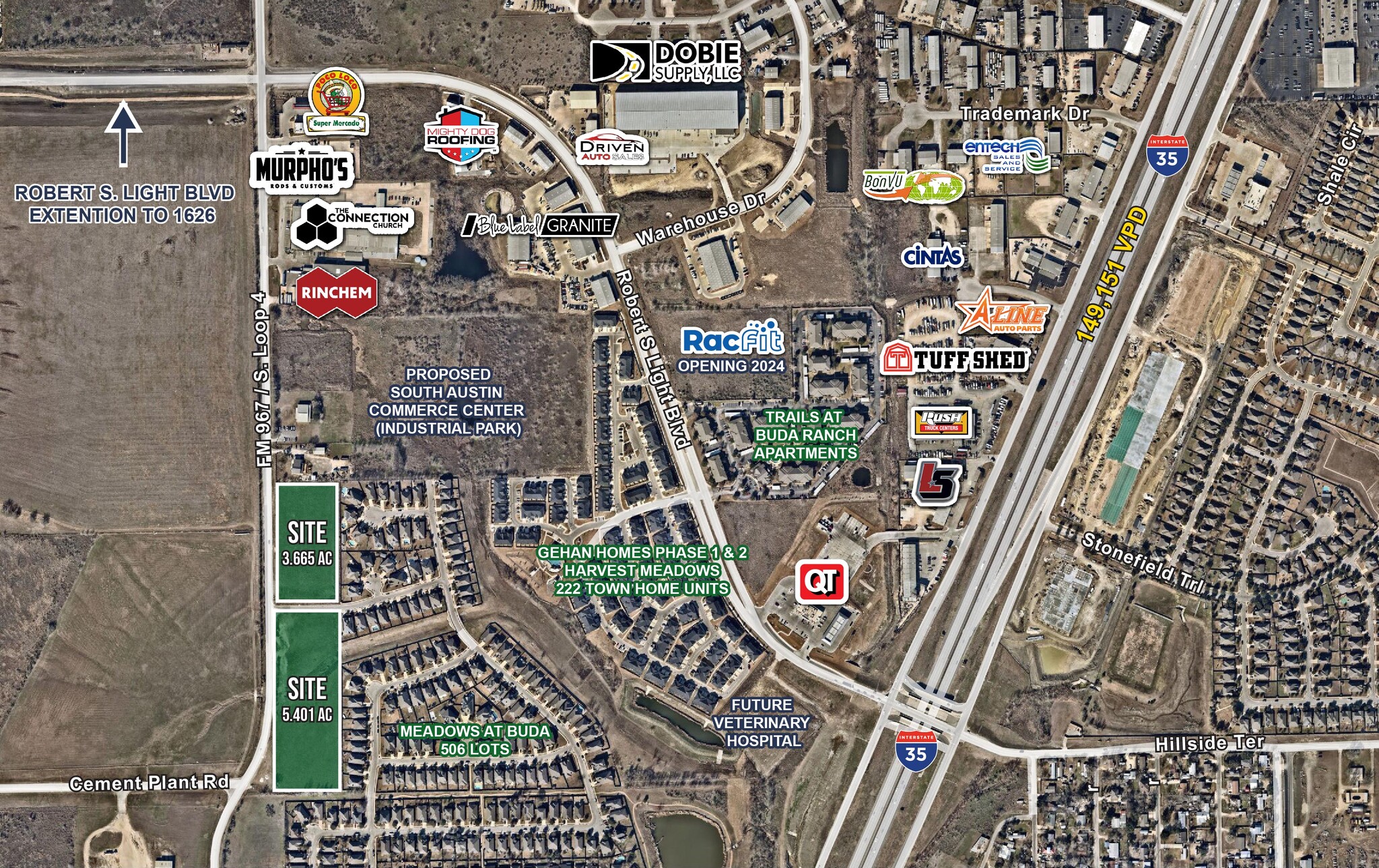 1345 Loop 4 Blvd S, Buda, TX à vendre Aérien– Image 1 sur 5