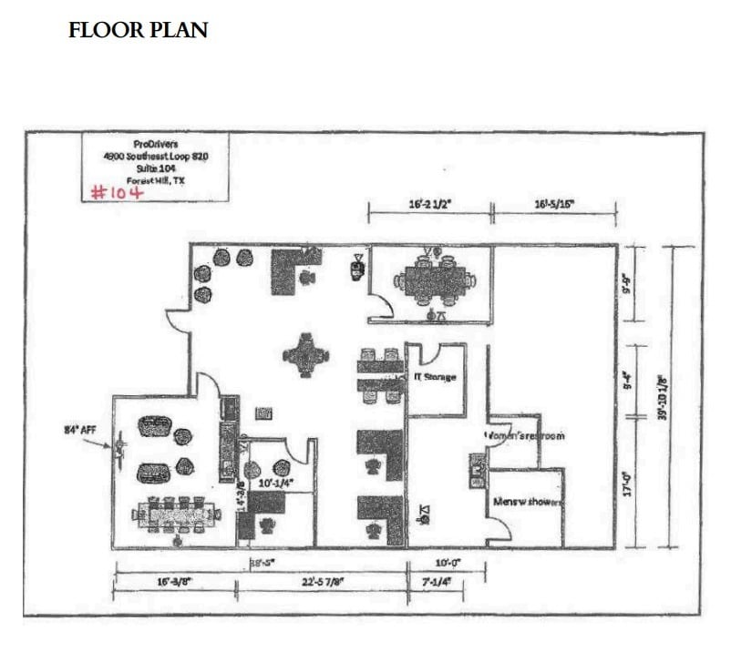 4900 SE Loop 820, Fort Worth, TX à louer Plan d’étage– Image 1 sur 1