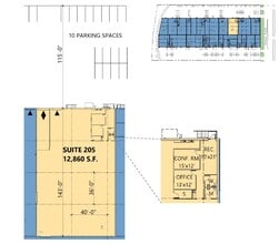 151 Regal Row, Dallas, TX à louer Plan d’étage– Image 1 sur 6