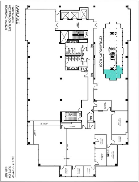 6802 Paragon Pl, Richmond, VA à louer - Plan d’étage – Image 3 sur 5
