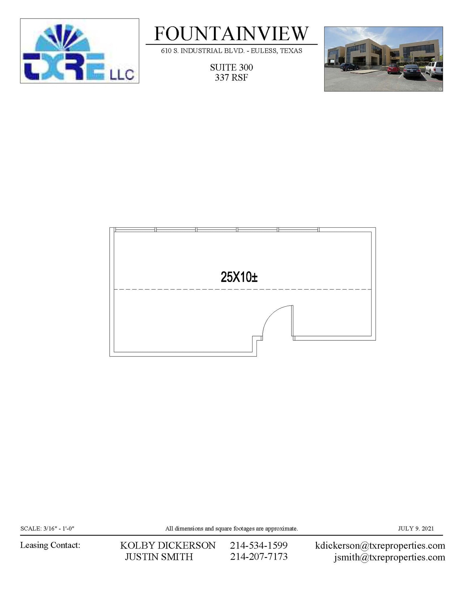 610 S Industrial Blvd, Euless, TX à louer Plan d’étage– Image 1 sur 1
