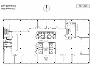 9000 W Sunset Blvd, West Hollywood, CA à louer Plan d’étage– Image 1 sur 1