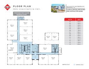 1003 Gravenstein Hwy, Sebastopol, CA à louer Plan d’étage– Image 1 sur 1