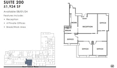 11333 N Scottsdale Rd, Scottsdale, AZ à louer Plan d’étage– Image 1 sur 1