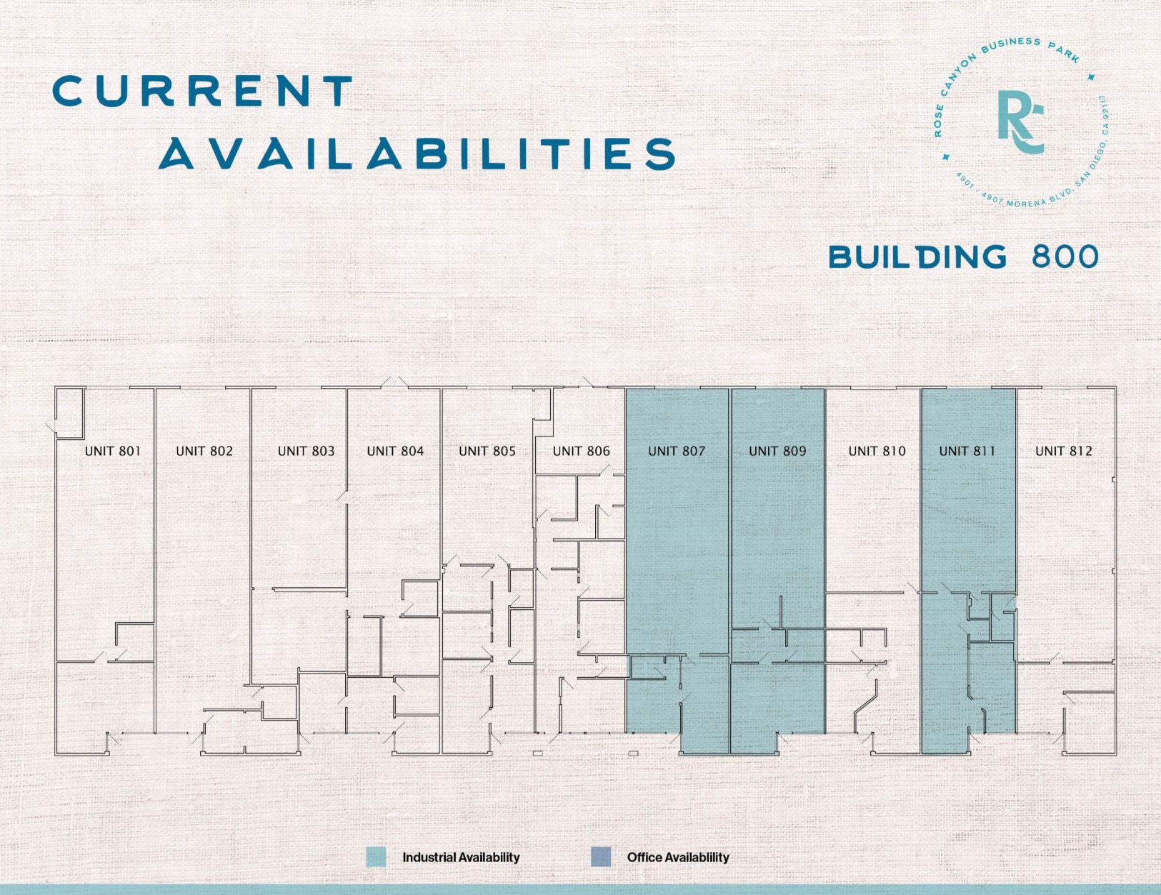 4901-4907 Morena Blvd, San Diego, CA à louer Plan d’étage– Image 1 sur 1