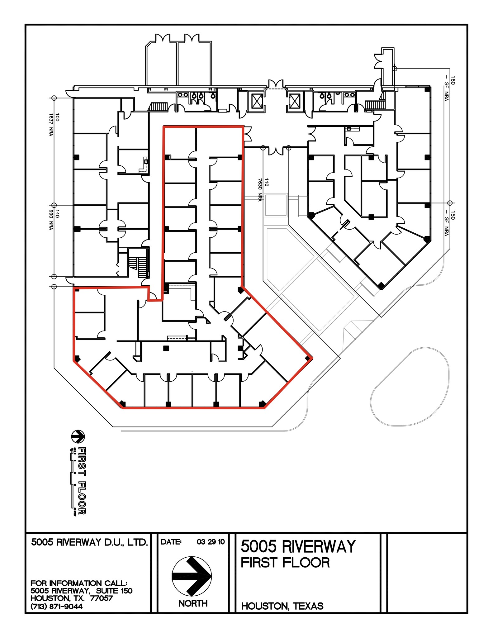 5005 Riverway Dr, Houston, TX à louer Plan de site– Image 1 sur 1