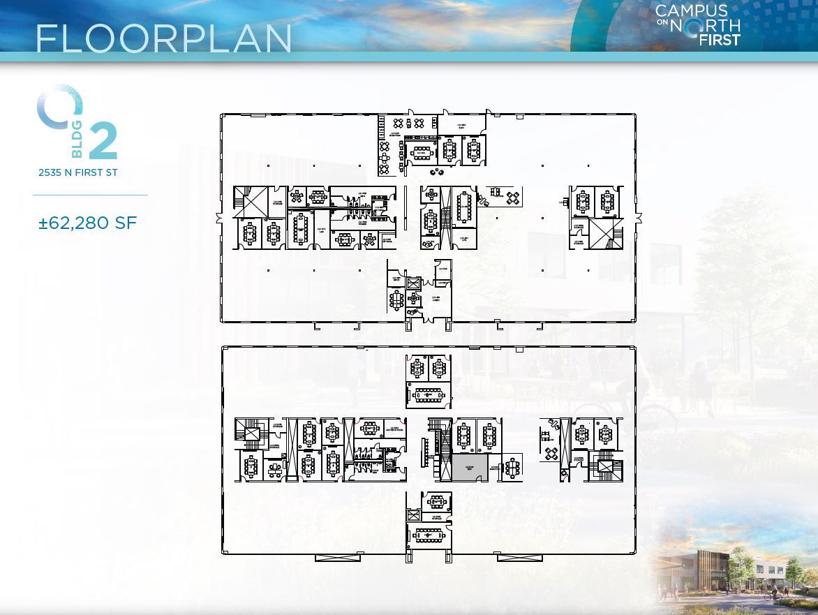 2525 N 1st St, San Jose, CA à louer Plan d’étage– Image 1 sur 1