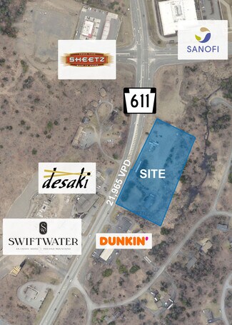 Plus de détails pour 2039 Route 611, Swiftwater, PA - Terrain à vendre