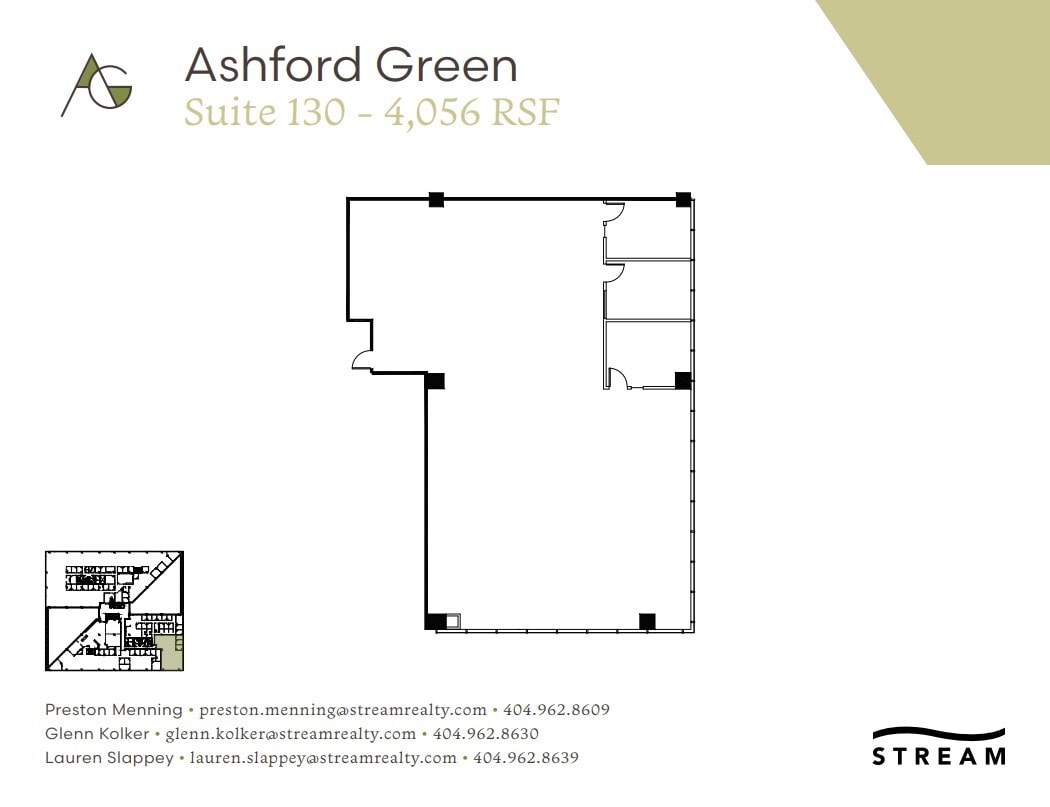 4170 Ashford Dunwoody Rd NE, Atlanta, GA à louer Plan d’étage– Image 1 sur 1