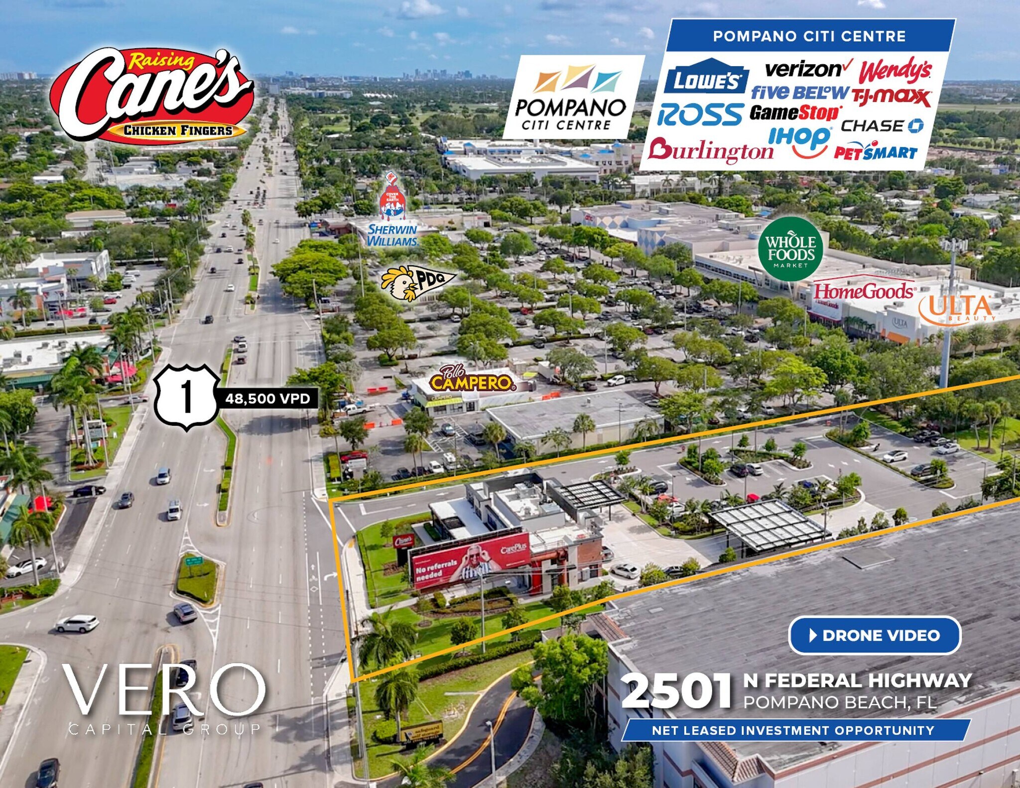 2501 N Federal Hwy, Pompano Beach, FL à vendre Photo de l’immeuble– Image 1 sur 5