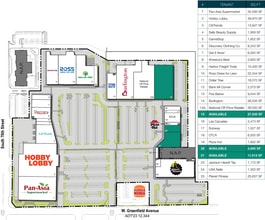 6702-6852 Greenfield Rd, West Allis, WI à louer Plan de site– Image 2 sur 2