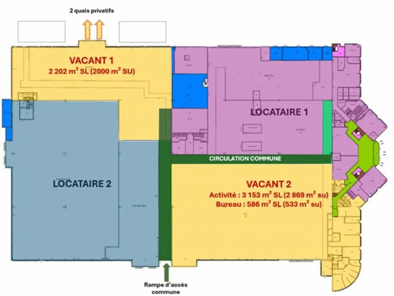 Local d’activités dans Villeron à louer - Plan d’étage – Image 1 sur 1