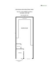 1525 W 13th St, Upland, CA à louer Plan d’étage– Image 1 sur 1