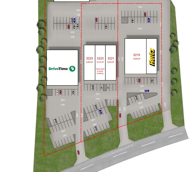 3215-3235 S Southwest Loop 323, Tyler, TX à louer - Plan de site – Image 2 sur 28