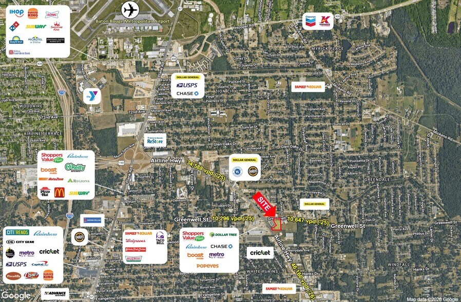 5900-6200 Airline Hwy, Baton Rouge, LA à vendre - Photo de l’immeuble – Image 2 sur 2