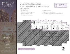 10500 NE 8th St, Bellevue, WA à louer Plan d’étage– Image 1 sur 2