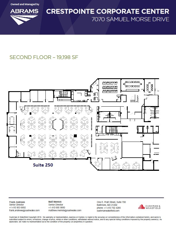 7070 Samuel Morse Dr, Columbia, MD à louer Plan d’étage– Image 1 sur 1