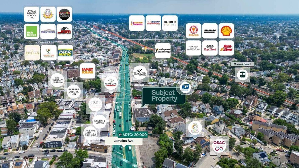 19740 Jamaica Ave, Hollis, NY à vendre - Aérien – Image 2 sur 2